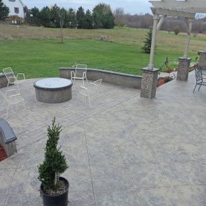 Residential Stamped Concrete Deck