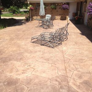 Residential Stamped Concrete Patio